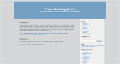 Desktop Screenshot of freehostingindia.com