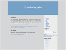 Tablet Screenshot of freehostingindia.com